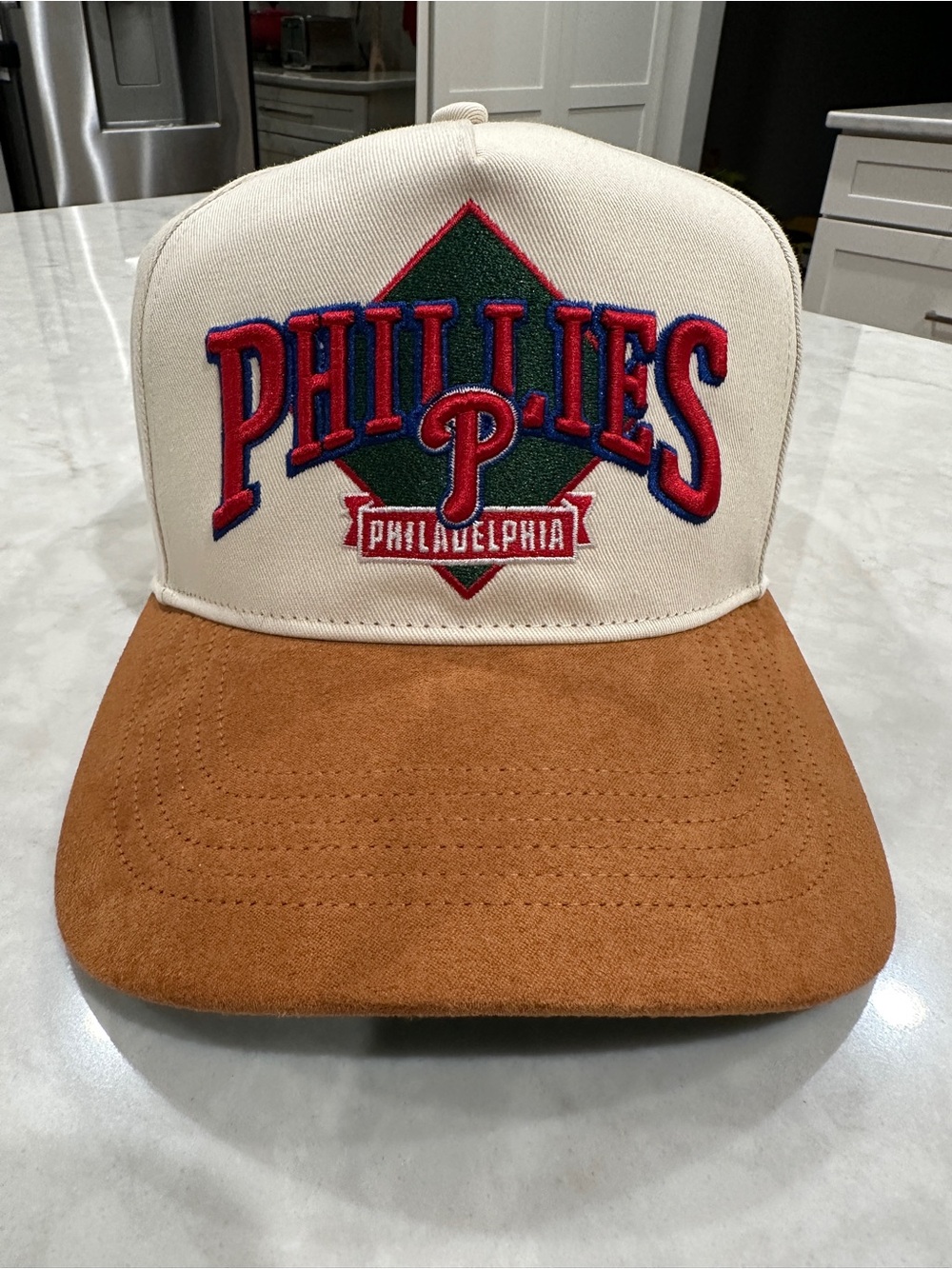 47 Philadelphia Phillies Cream and Brown Trucker Hat